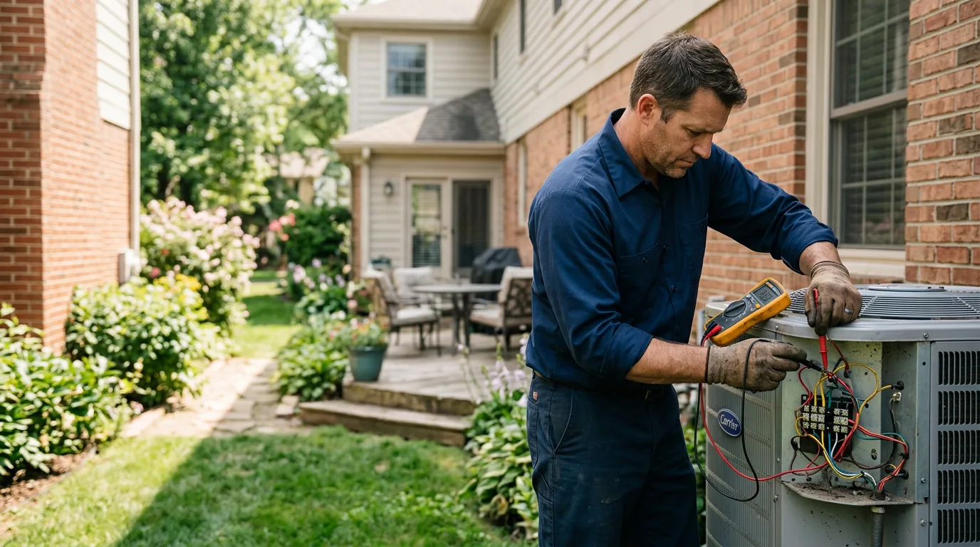 HVAC technician working near Hatley, WI